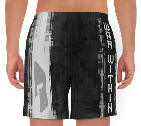 War Within Unisex Athletic Long Shorts Drawstring Polyester Spandex