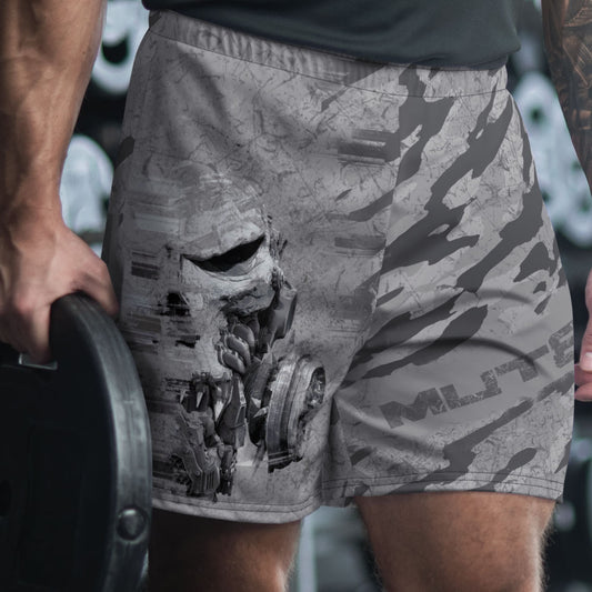 MUT8 Machine Unisex Athletic Long Shorts Drawstring Polyester Spandex