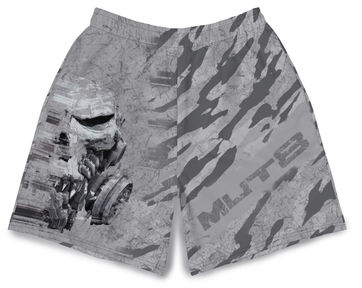 MUT8 Machine Unisex Athletic Long Shorts Drawstring Polyester Spandex