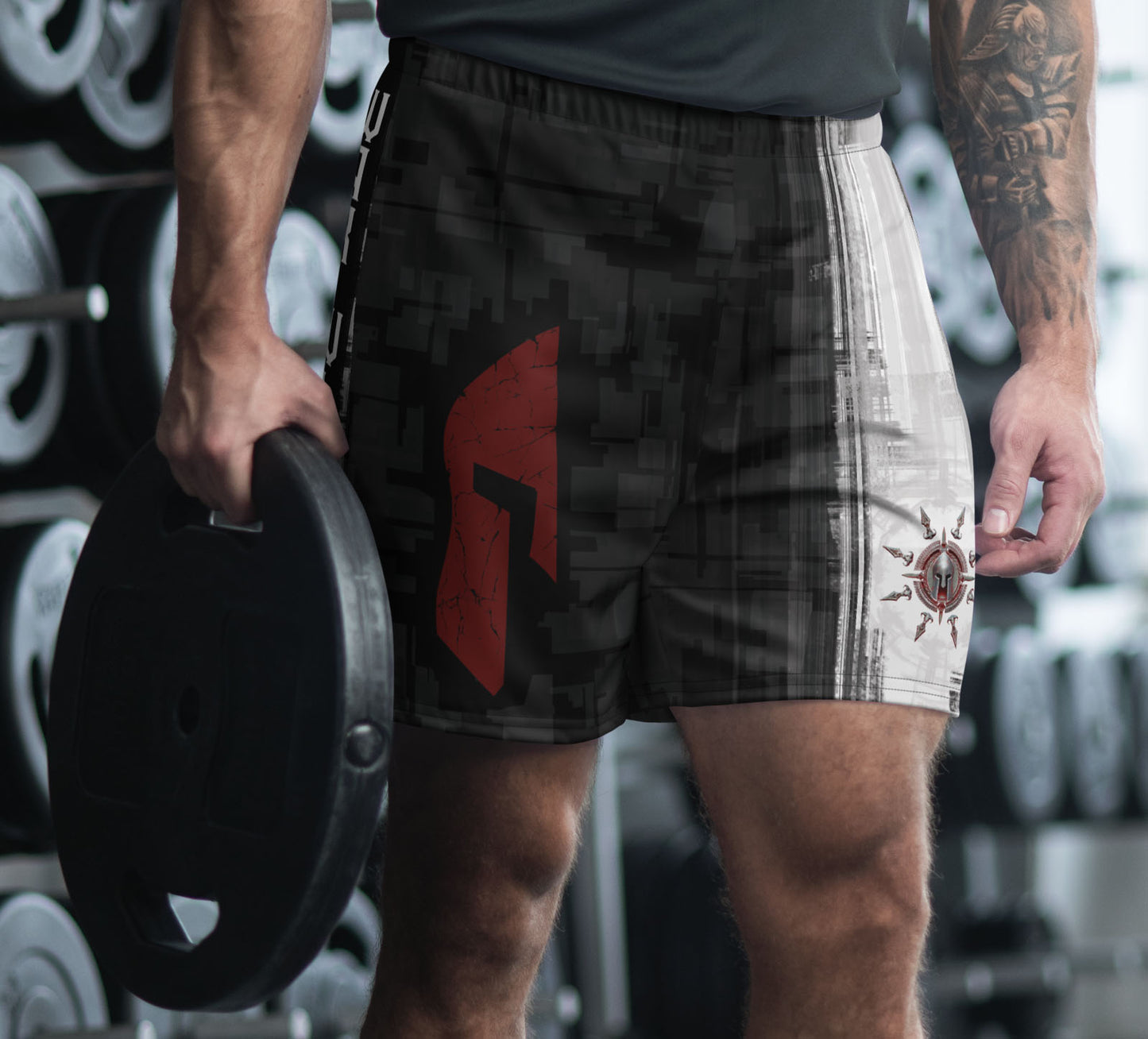 War Within Unisex Athletic Long Shorts Drawstring Polyester Spandex