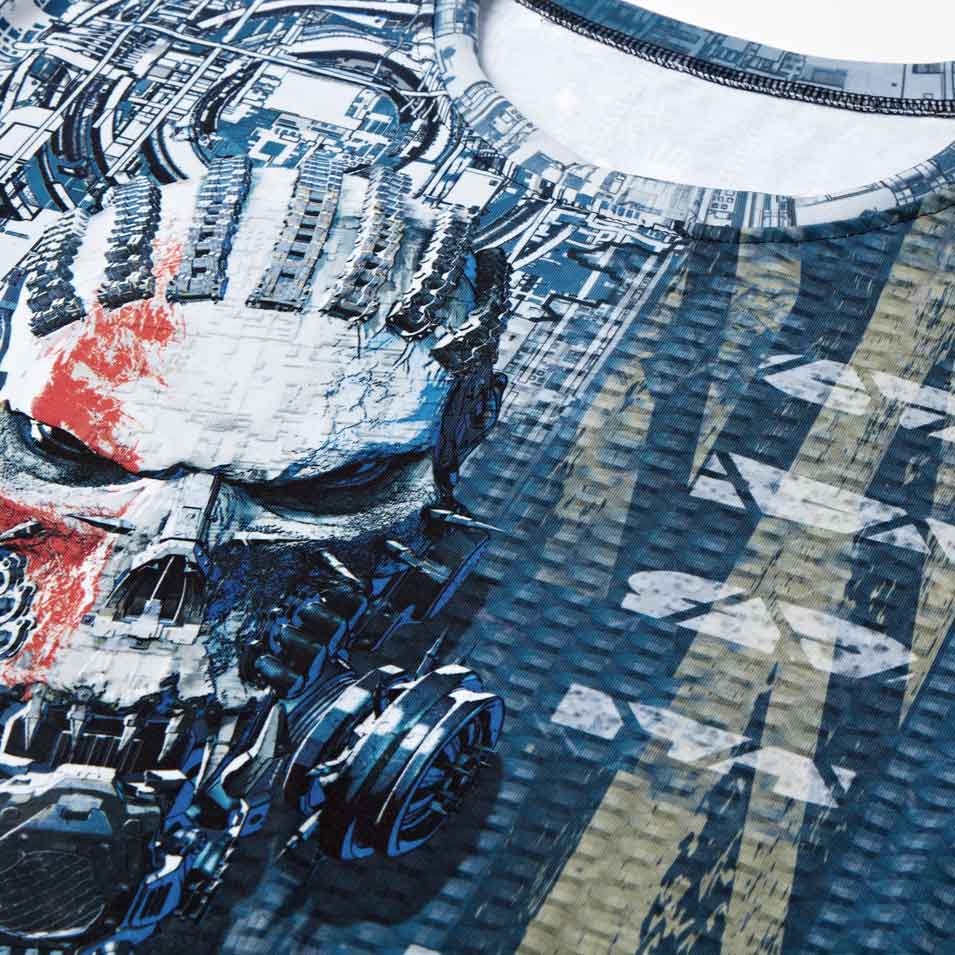 Men's Gym T-Shirt  'Machined for War'  Polyester Cotton Stretch