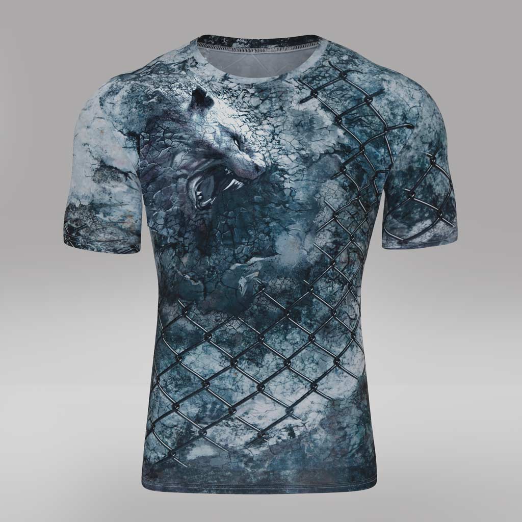 Men's Gym  T-Shirt 'Carved from Rock ' Polyester  Cotton