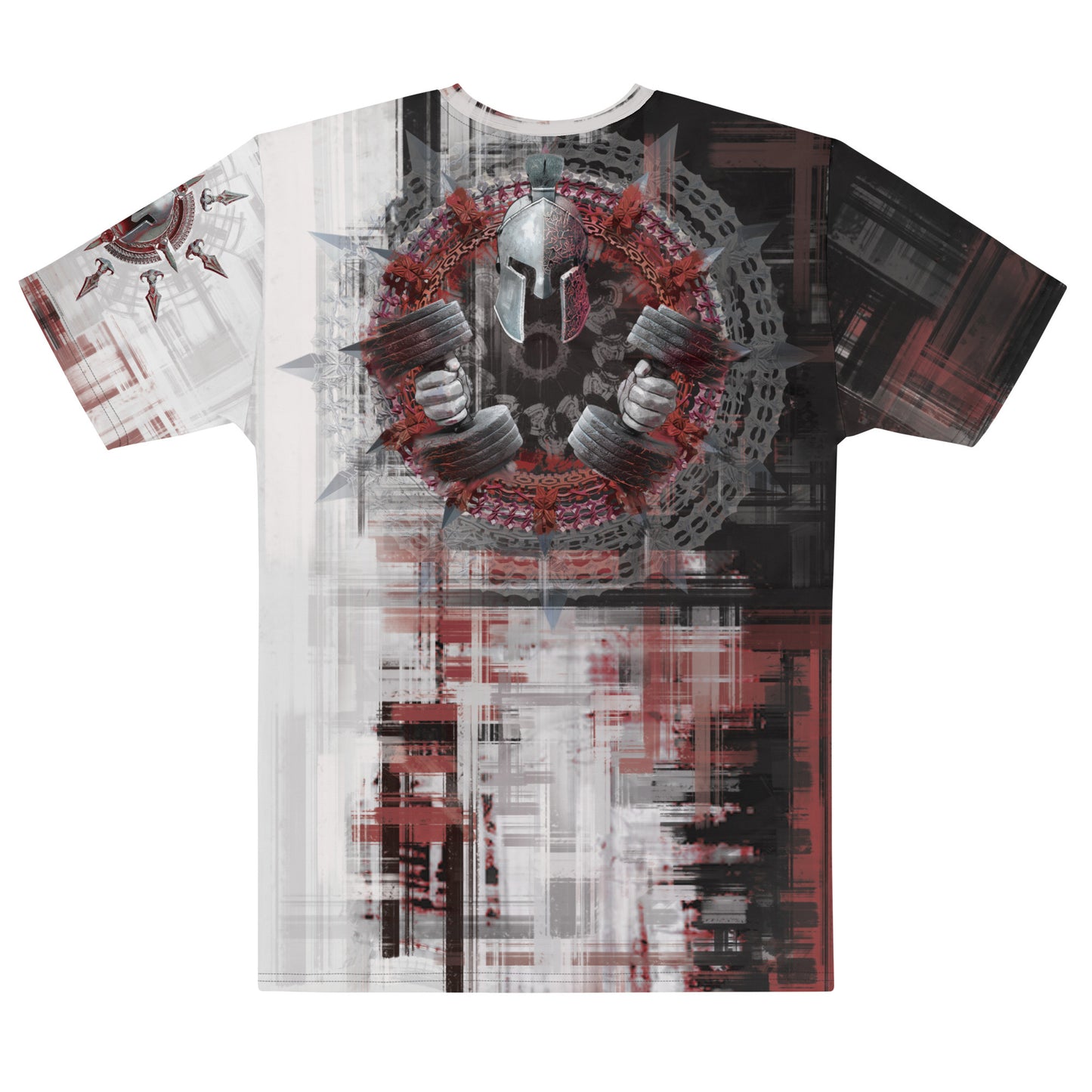 Men's Gym T-Shirt 'War Face' Polyester Cotton Stretch
