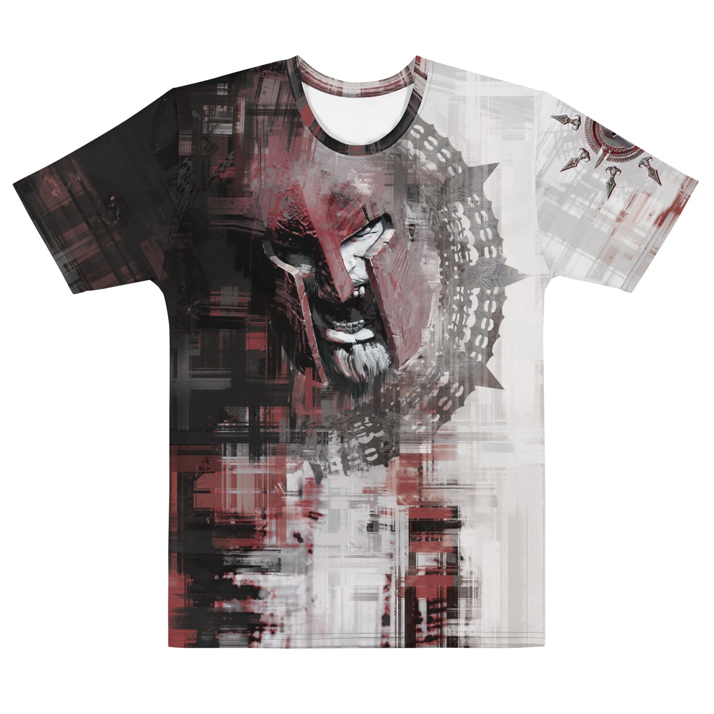 Men's Gym T-Shirt 'War Face' Polyester Cotton Stretch