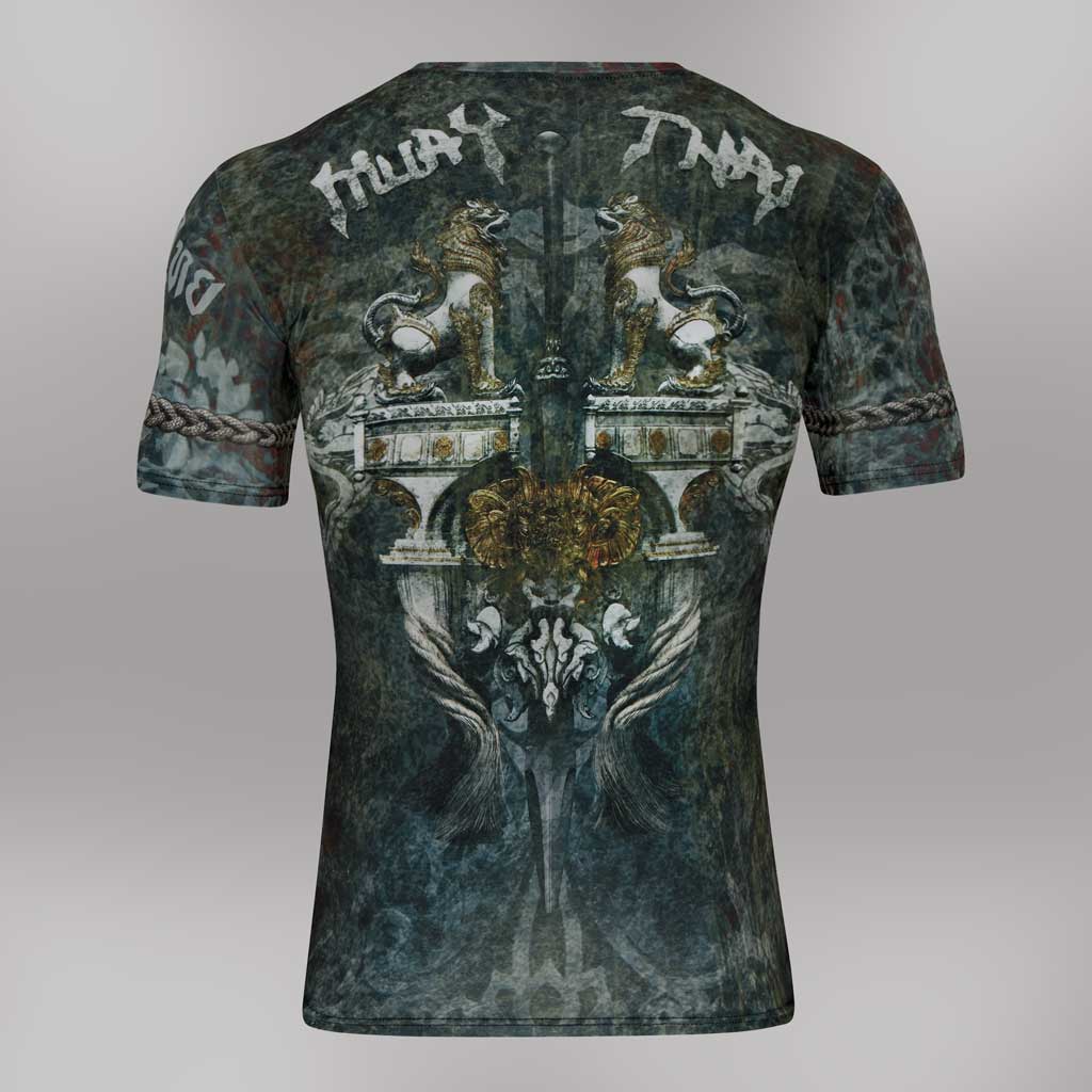 Men's Gym  T-Shirt 'Muay Thai'  Polyester Cotton Stretch