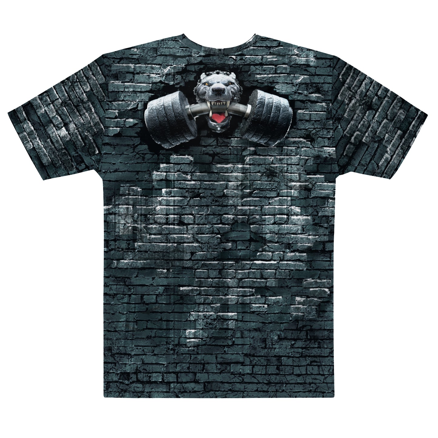 Men's Gym T-Shirt 'Mutant K9' Polyester Cotton Stretch