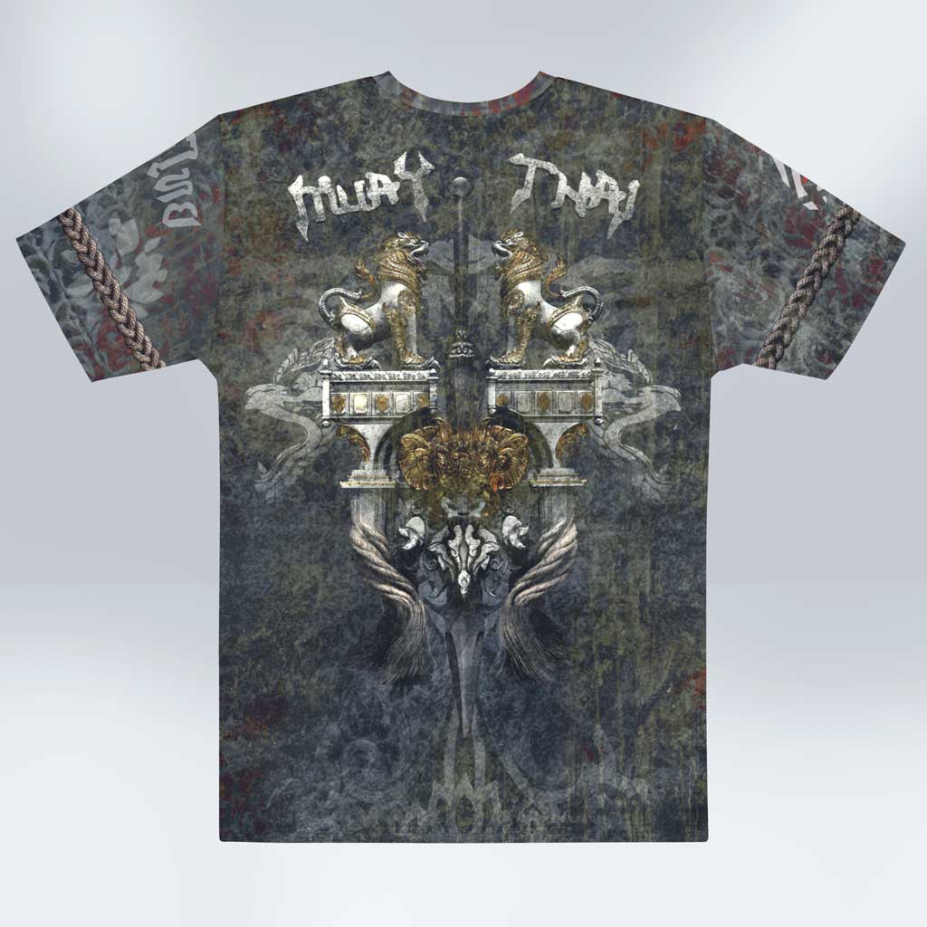 Men's Gym  T-Shirt 'Muay Thai'  Polyester Cotton Stretch