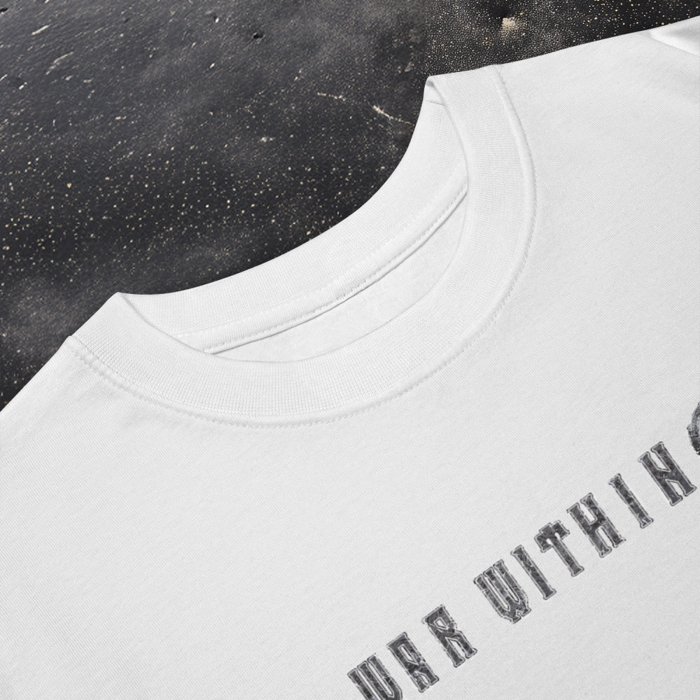 War Within 'Shield Breaker' White STANDARD FIT premium cotton T-Shirt