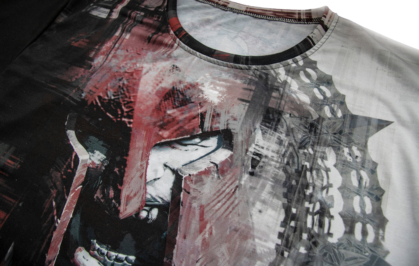 Men's Gym T-Shirt 'War Face' Polyester Cotton Stretch
