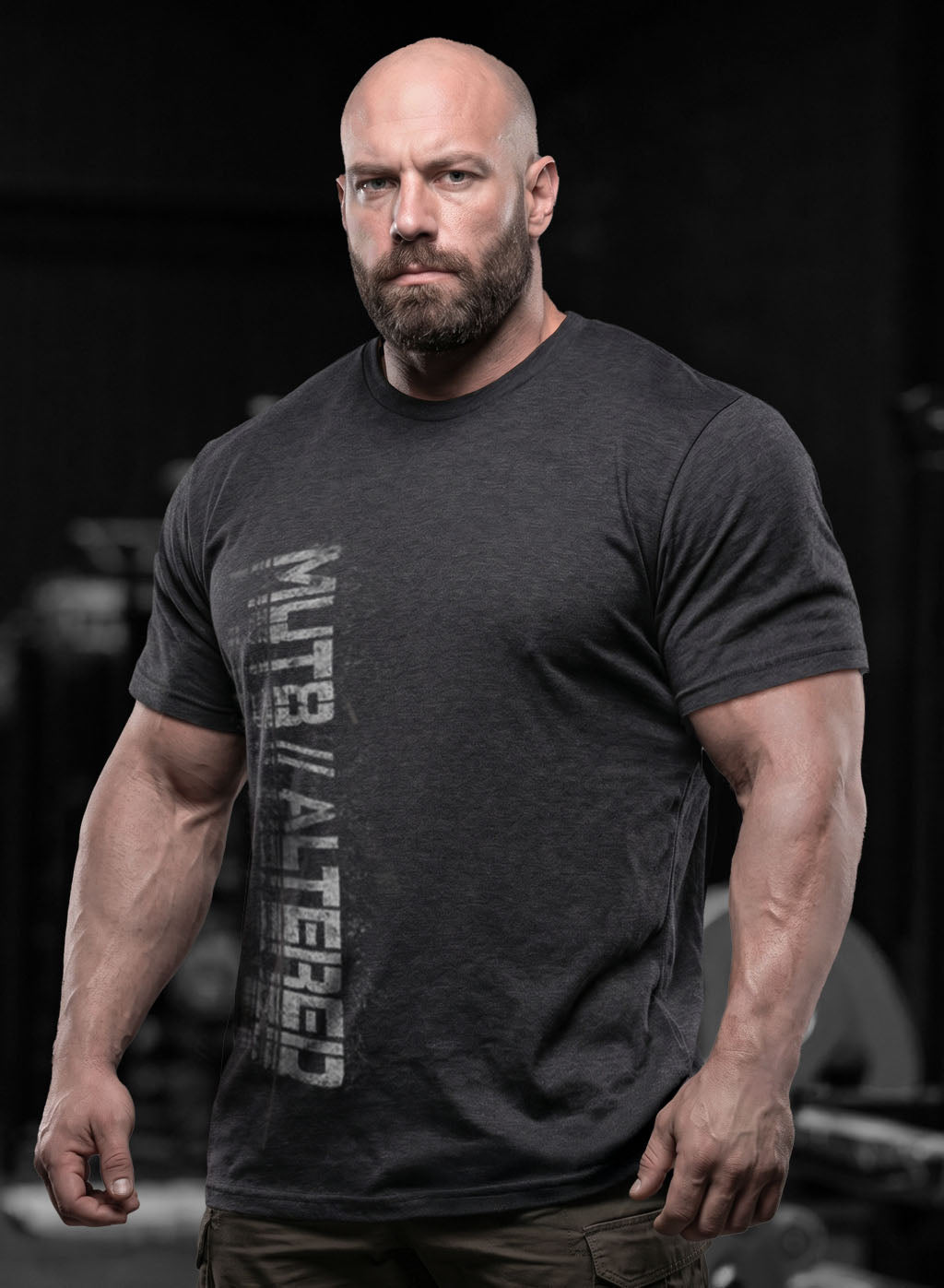 MUT8 // ALTERED STANDARD FIT premium cotton T-Shirt Charcoal Grey