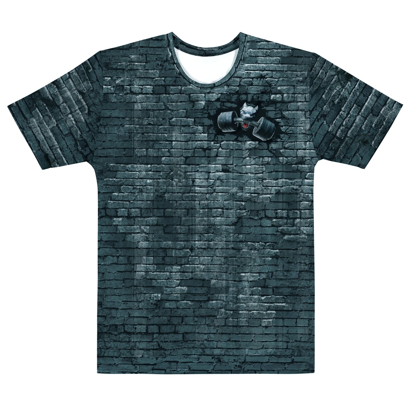 Men's Gym T-Shirt 'Mutant K9' Polyester Cotton Stretch