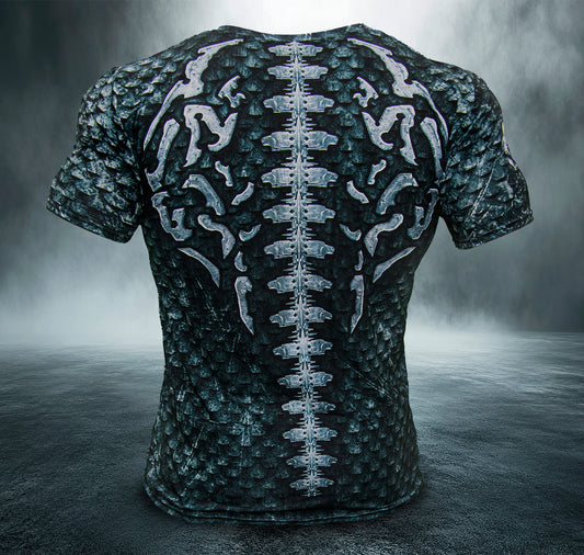 Men's Gym T-Shirt  'Dragon Steal'  Polyester  Cotton Stretch