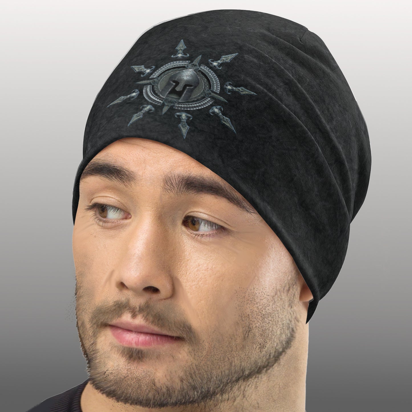 All-Over Print Spartan Warrior Beanie