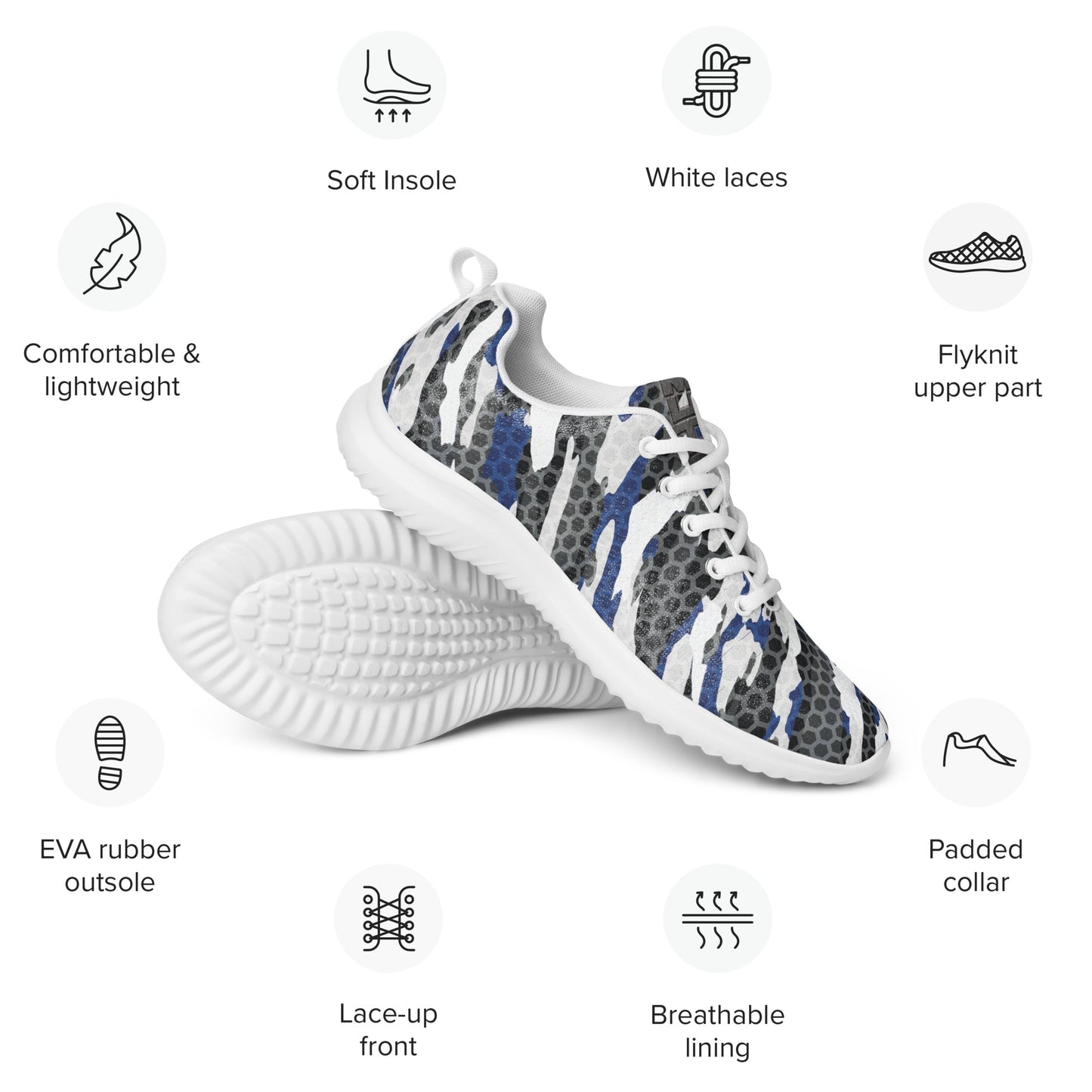 Men’s Hex Camo athletic/ gym shoes