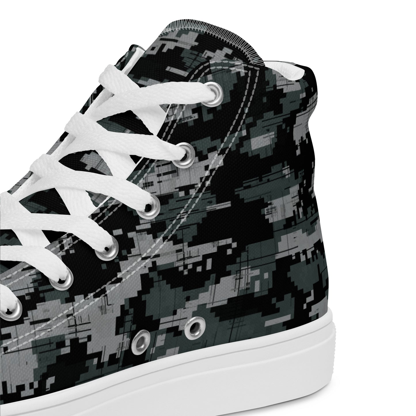 Men’s high top Digital Camo canvas shoes