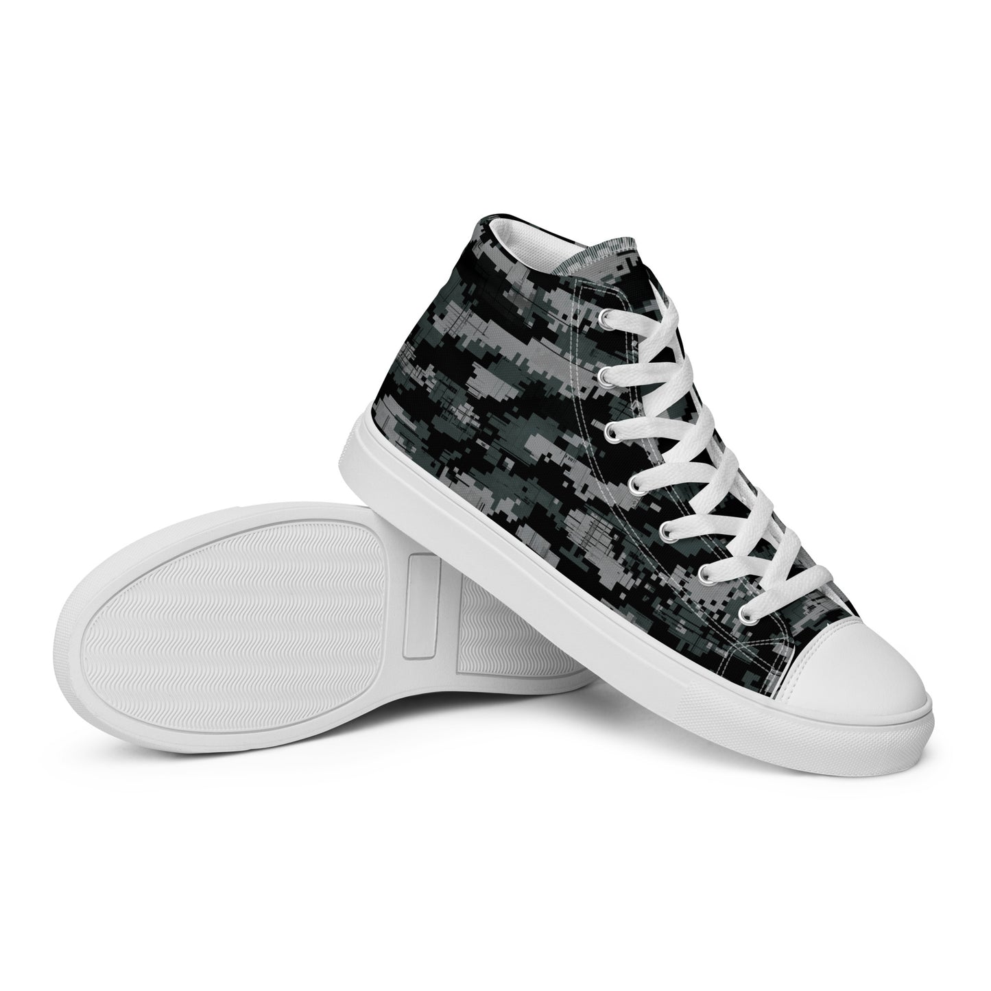 Men’s high top Digital Camo canvas shoes