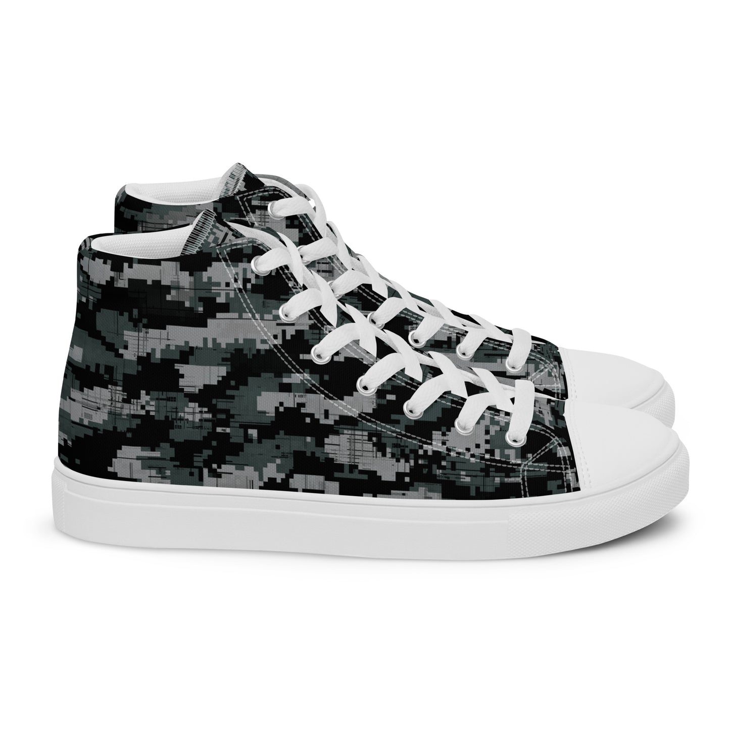 Men’s high top Digital Camo canvas shoes