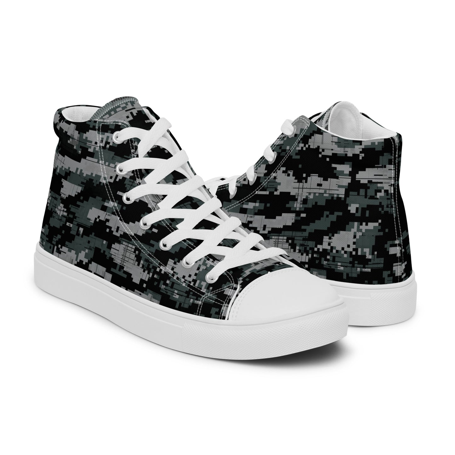 Men’s high top Digital Camo canvas shoes