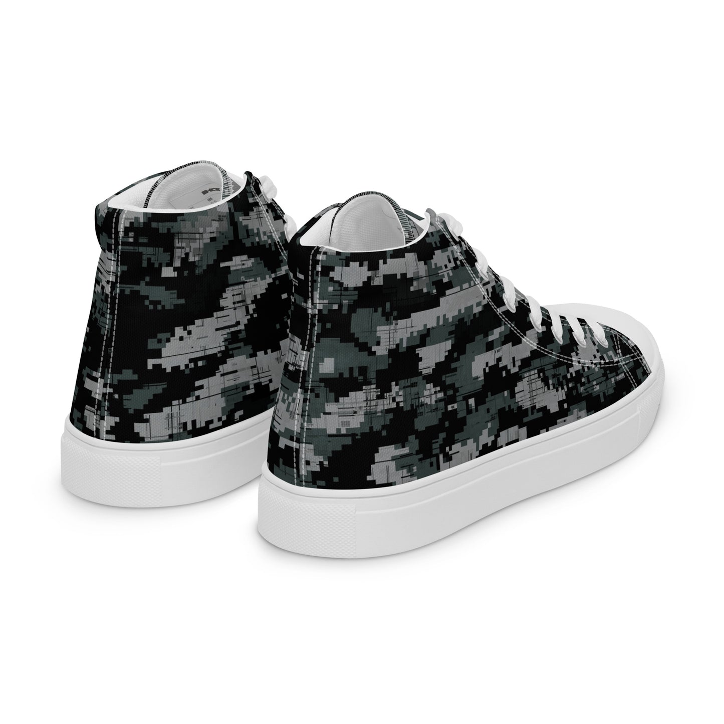 Men’s high top Digital Camo canvas shoes