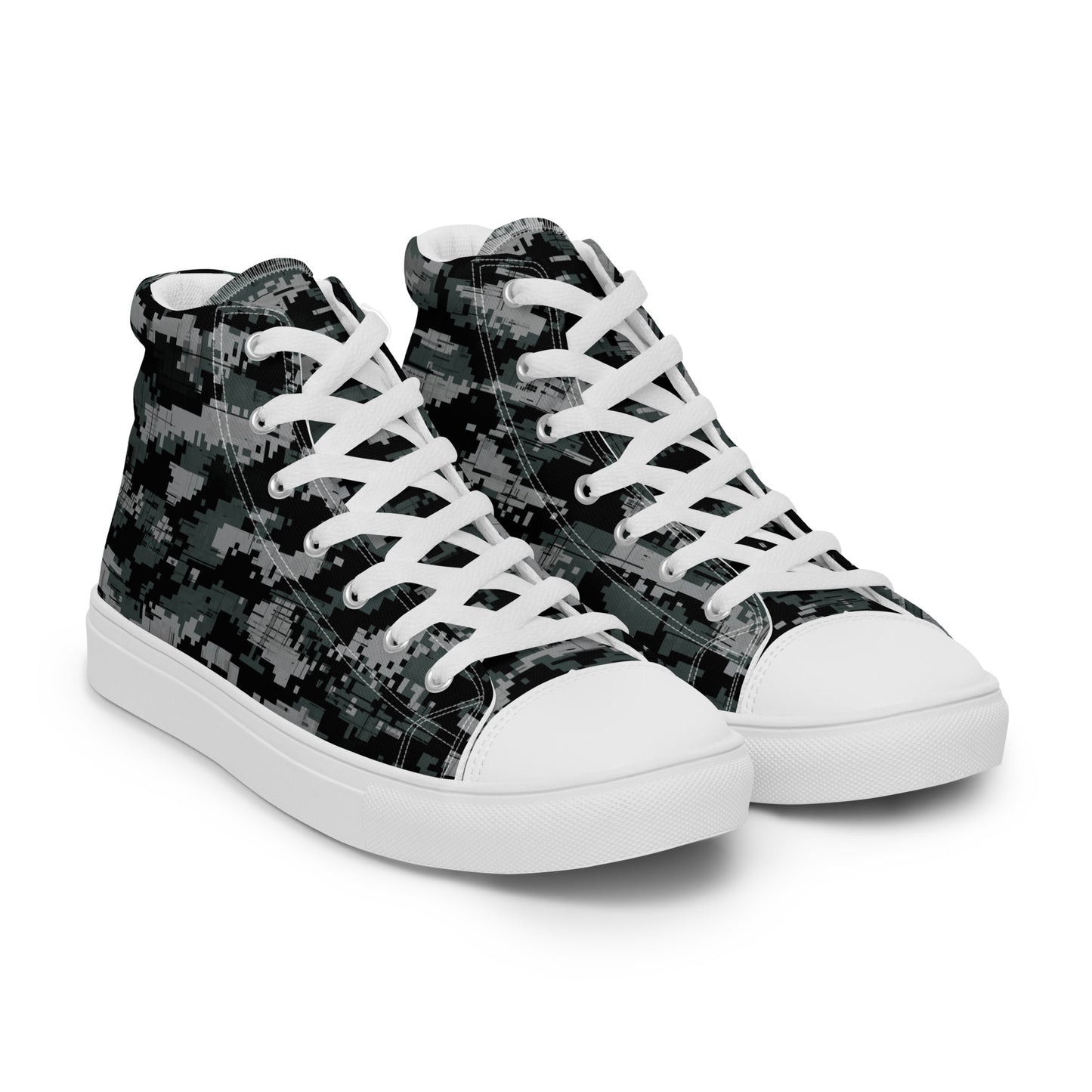 Men’s high top Digital Camo canvas shoes