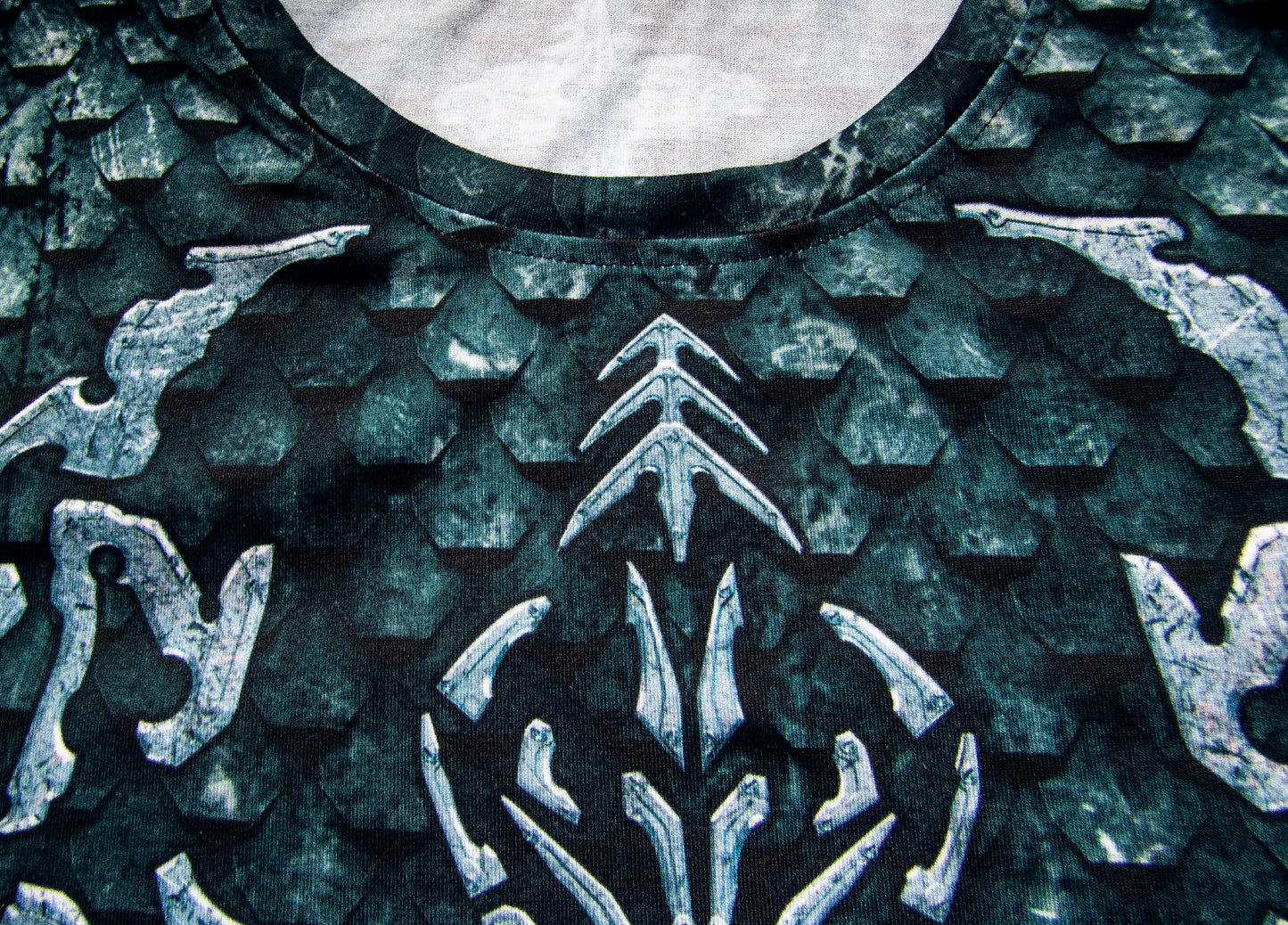 Men's Gym T-Shirt  'Dragon Steal'  Polyester  Cotton Stretch