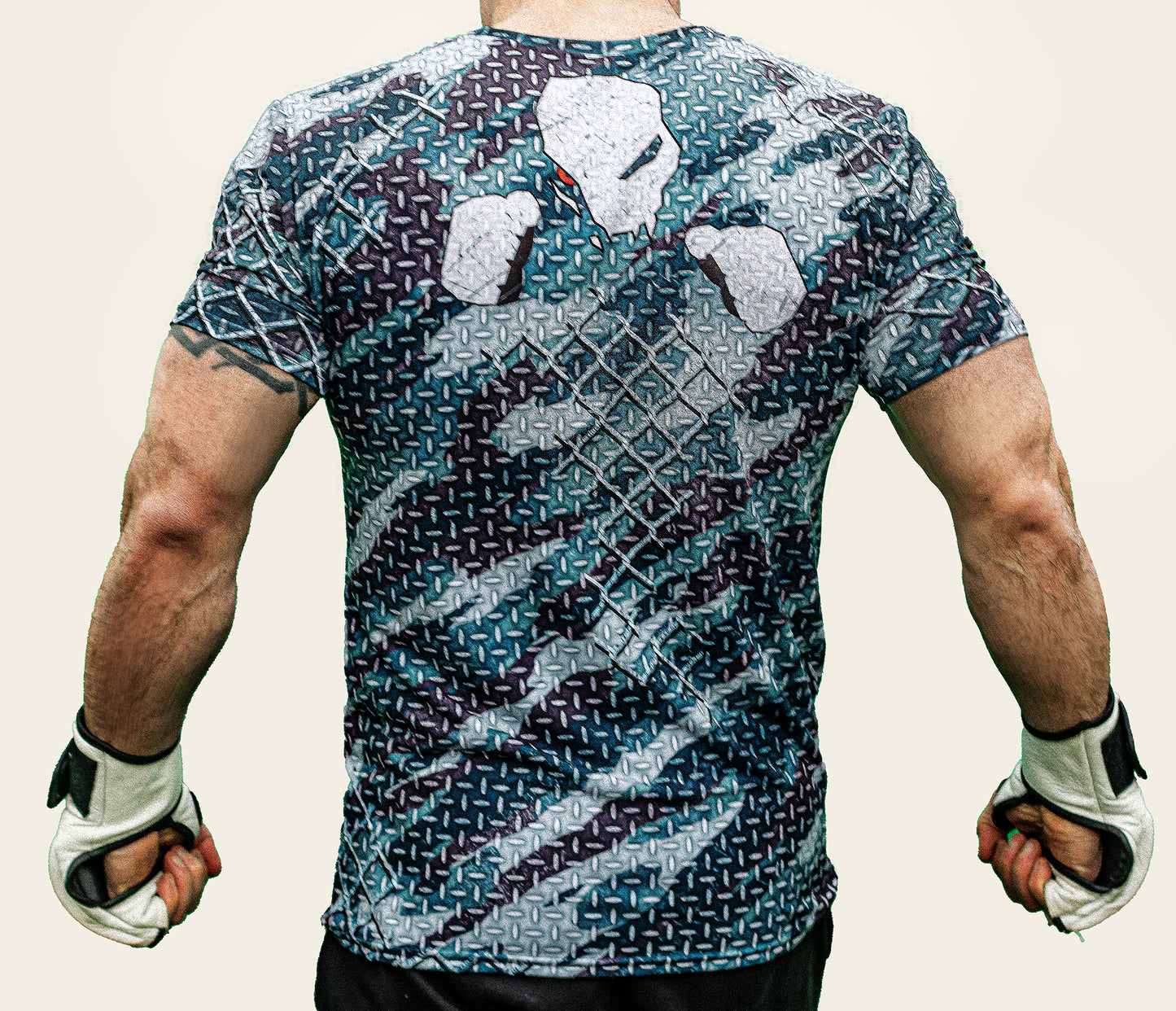 Men's Gym T-Shirt  'Urban Camo '  Polyester  Cotton Stretch