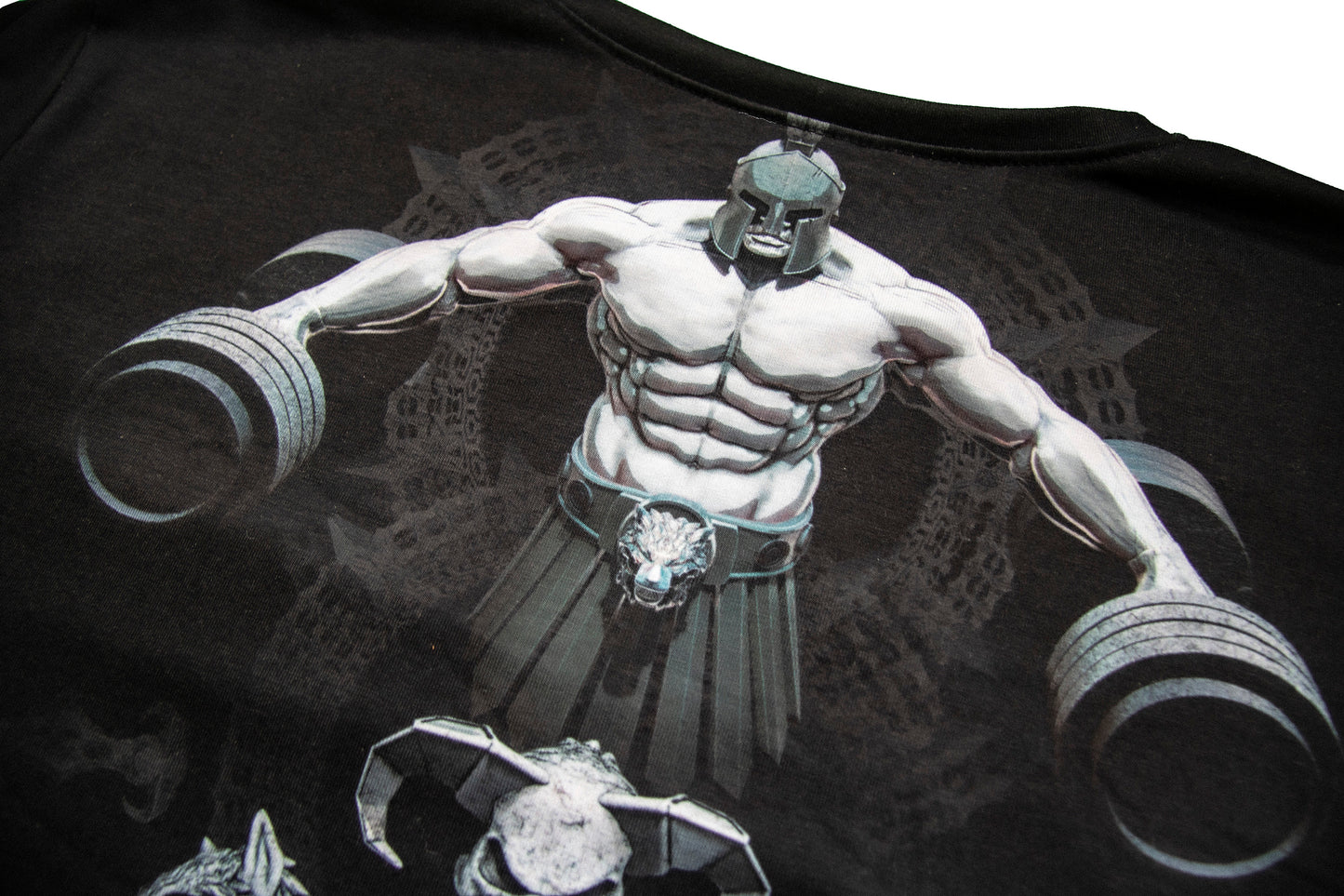 Men's Gym T-Shirt 'Warrior Lift '   Polyester Cotton Stretch