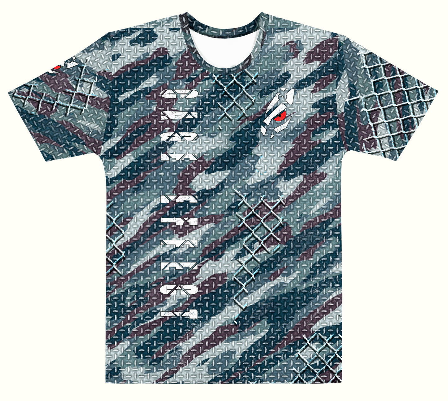 Men's Gym T-Shirt  'Urban Camo '  Polyester  Cotton Stretch