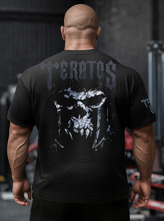 TERATOS 'Iron Revenant' premium pump cover cotton T- Shirt Black