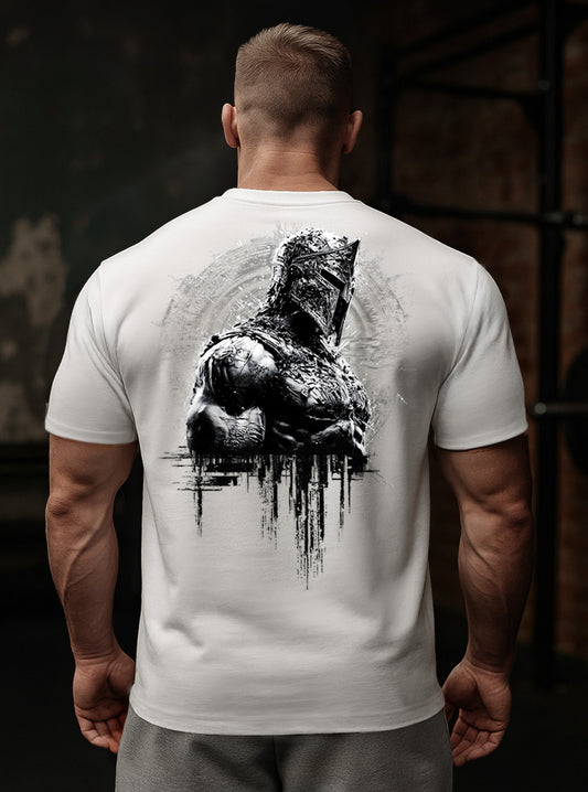 War Within 'Shield Breaker' White FORM FIT premium cotton T-Shirt - Winter Stronghold