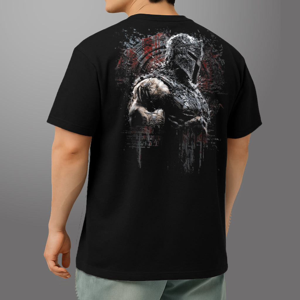 TERATOS 'Shield Breaker' OVERSIZED cotton T- Shirt Black
