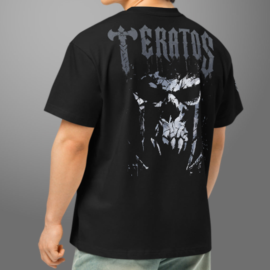 TERATOS 'Iron Revenant' premium pump cover cotton T- Shirt Black