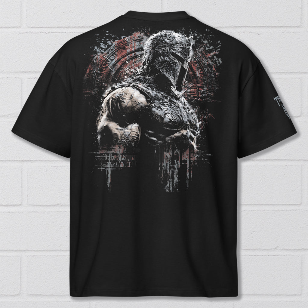TERATOS 'Shield Breaker' OVERSIZED cotton T- Shirt Black