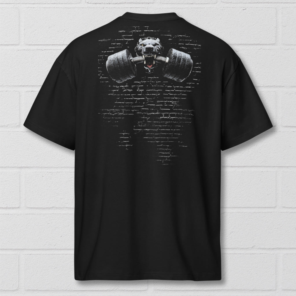 MUT8 Ripped & Rabid  premium Bulk Fit cotton T- Shirt Black