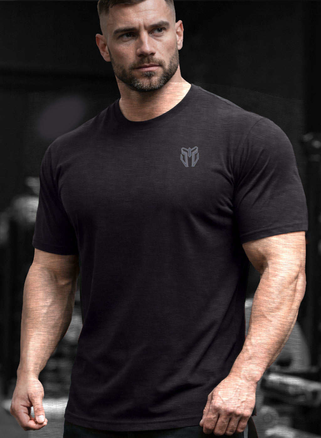War Within 'Unbroken Helm' STANDARD FIT premium cotton T-Shirt Charcoal Grey