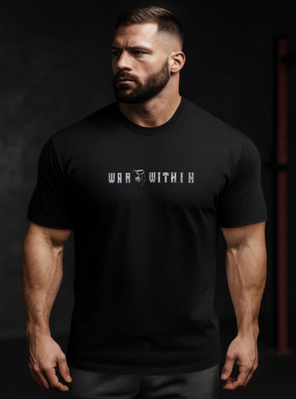 War Within 'Iron Revenant' FORM FIT premium cotton T-Shirt Black - Winter Stronghold