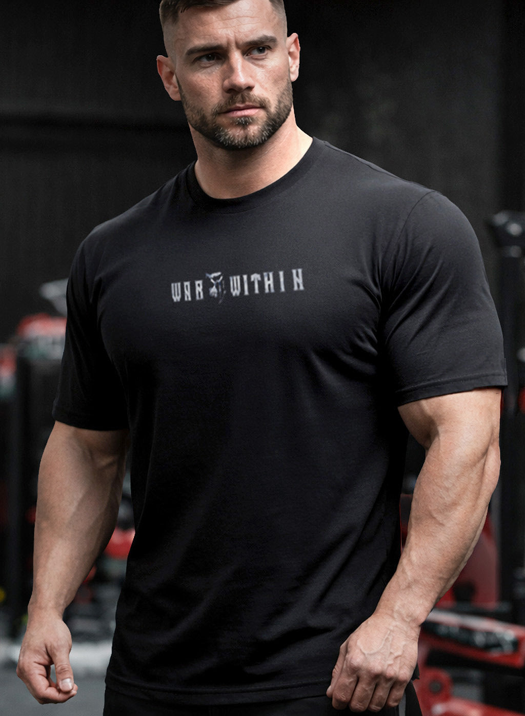 War Within 'Iron Revenant' STANDARD FIT premium cotton T-Shirt Black - Winter Stronghold