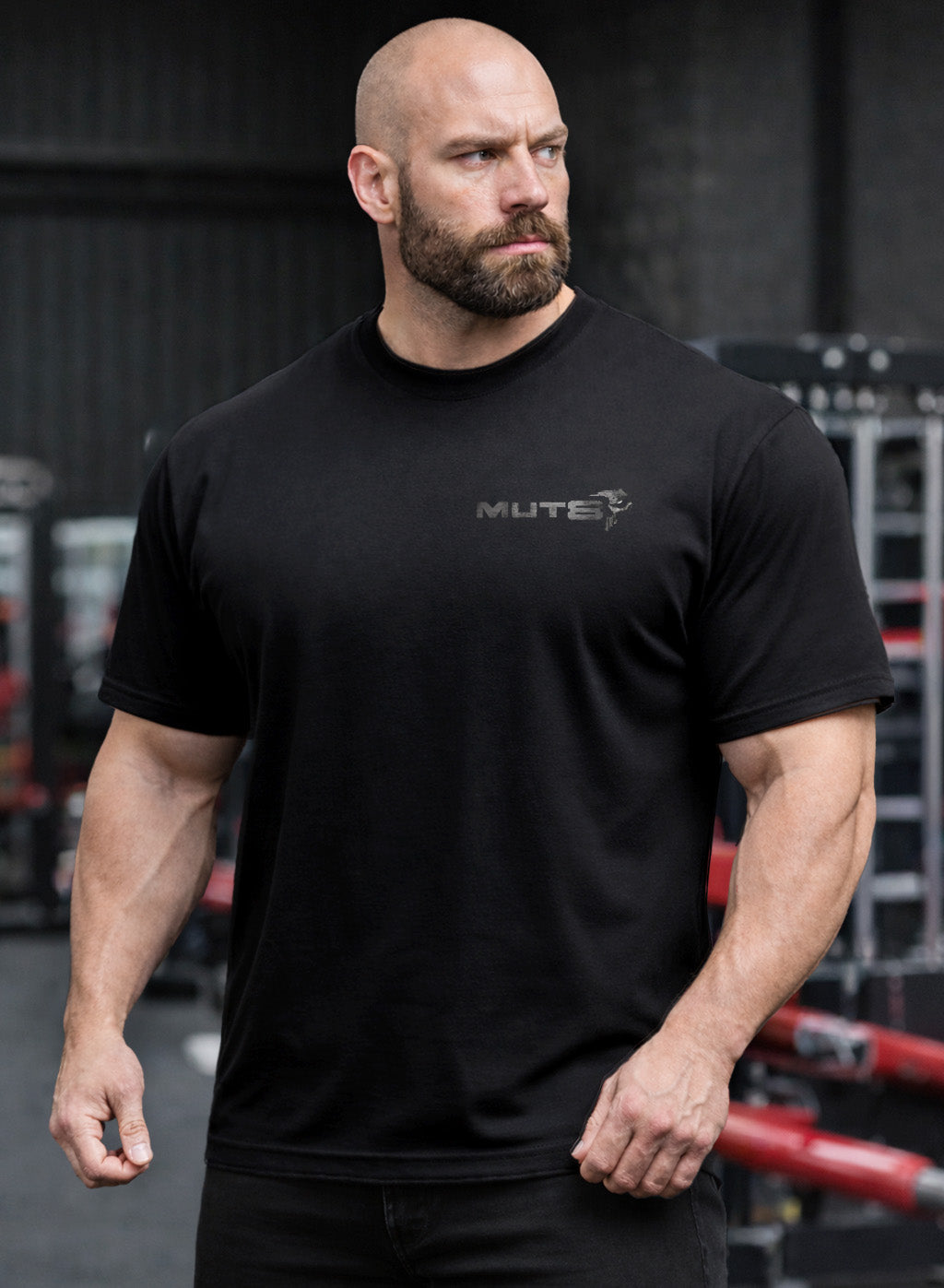 MUT8  'Tormented Steel' premium OVERSIZED cotton T- Shirt Black