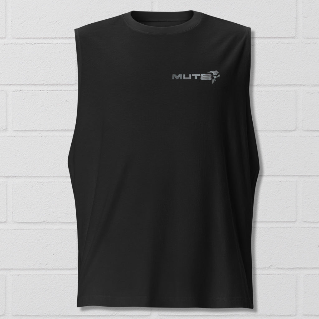 MUT8  'Tormented Steel' Sleeveless Muscle Shirt - Winter Stronghold