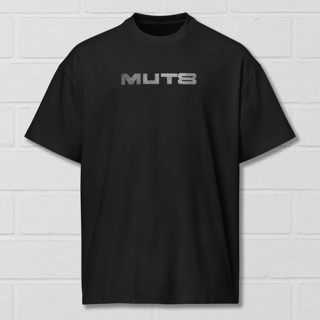 MUT8 Ripped & Rabid  premium Bulk Fit cotton T- Shirt Black