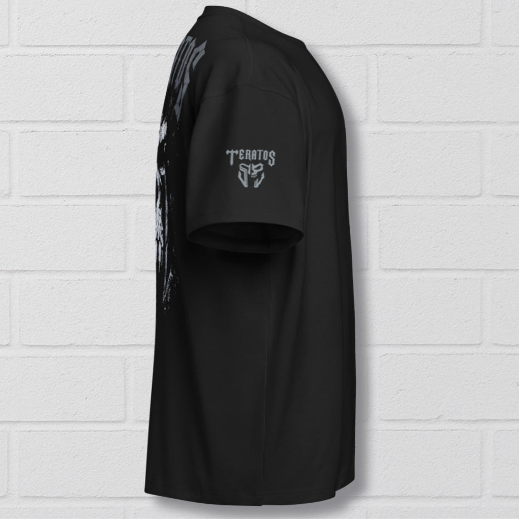 TERATOS 'Iron Revenant' premium pump cover cotton T- Shirt Black