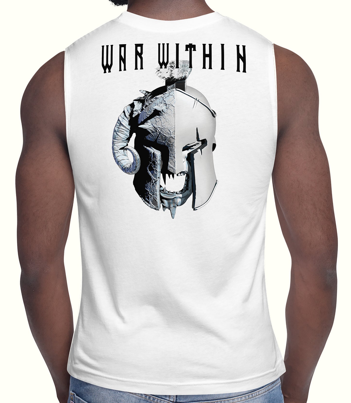 War Within White  Gym Sleeveless Muscle T-Shirt